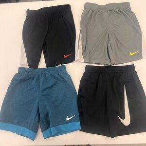 4 pairs nike shorts boys size